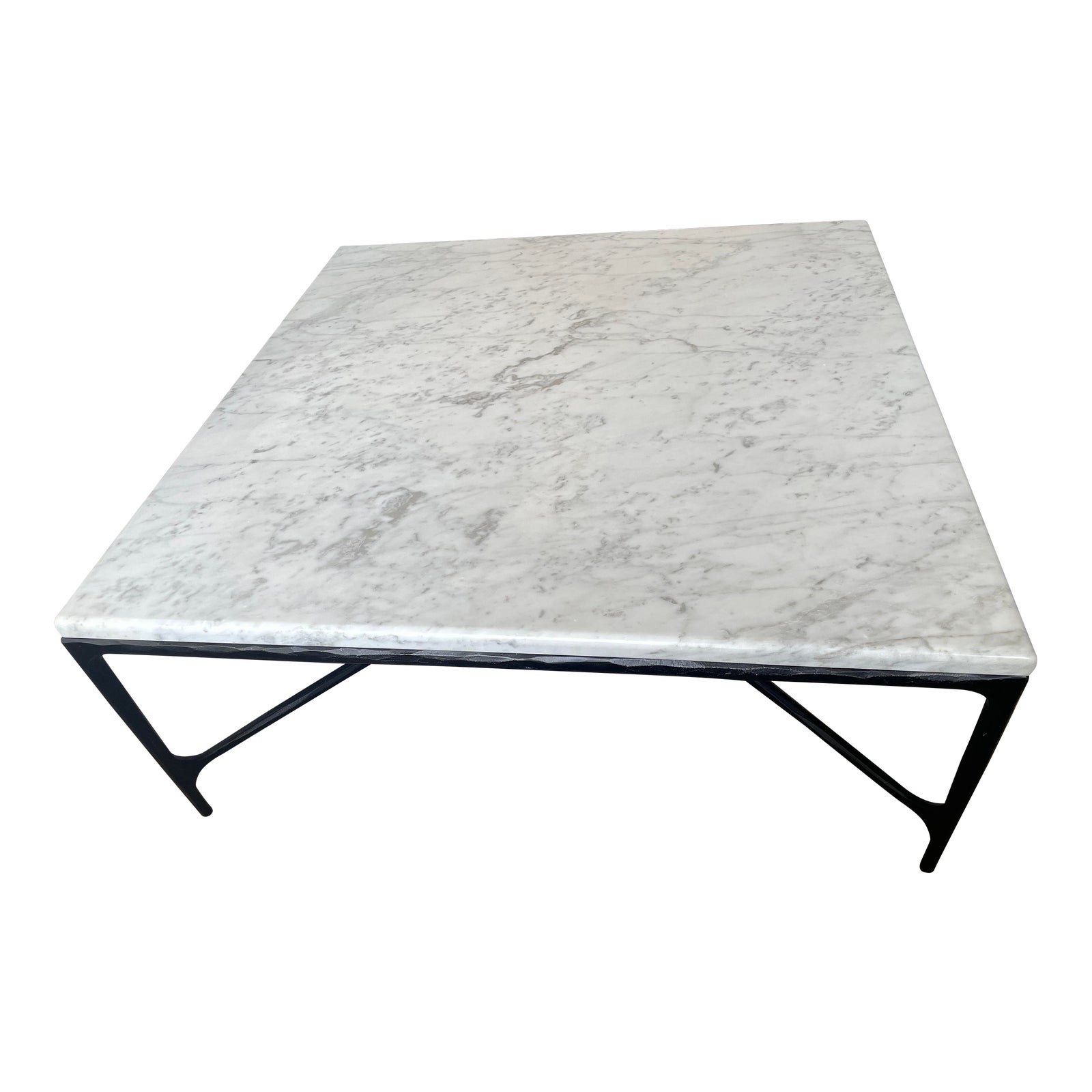 Restoration Hardware Thaddeus Marble Coffee Table Chairish