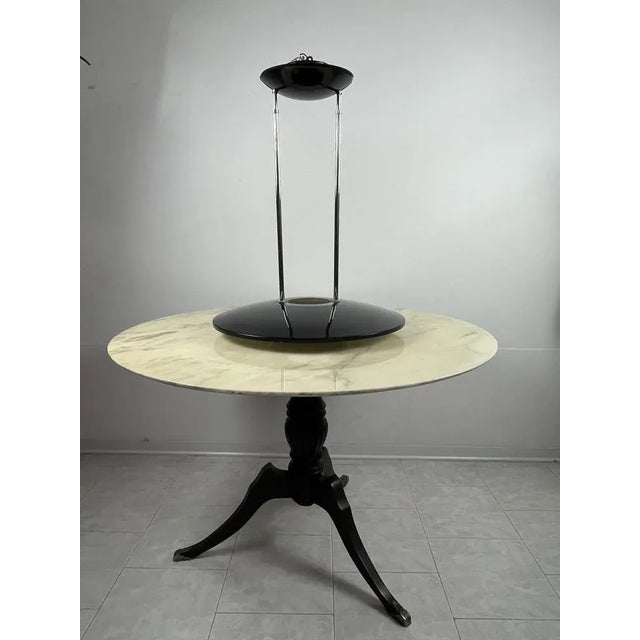 Vintage Chandelier in Enamelled and Glass Aluminum by Elio Martinelli for Martinelli Luce Italia, 1980s For Sale - Image 3 of 13