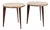 Vintage Cocktail Tables with Copper Top, Set of 2 For Sale