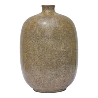 Shagreen Porcelain Vase or Lamp Base For Sale