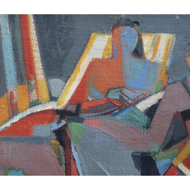 1960s Women in Deckchairs, Camille Hilaire, 1960s For Sale - Image 5 of 15