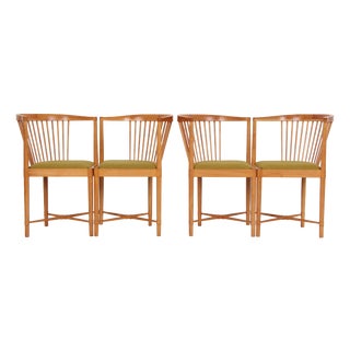 Armchairs by Børge Mogensen for Søborg Møbelfabrik, 1970s, Set of 4 For Sale