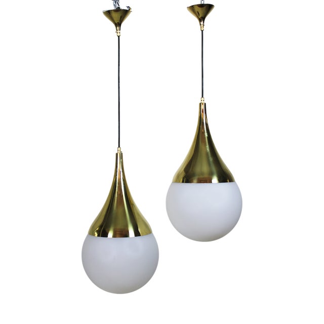 Vintage Drop Pendant Lamp For Sale