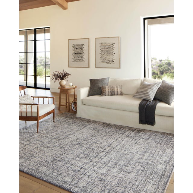 Loloi Rugs Amber Lewis x Loloi Alie Charcoal / Dove 2'-7" x 10'-0" Runner Rug For Sale - Image 4 of 8