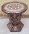 Moroccan Fan Style Metal Inlaid Side Table For Sale In Orlando - Image 6 of 7