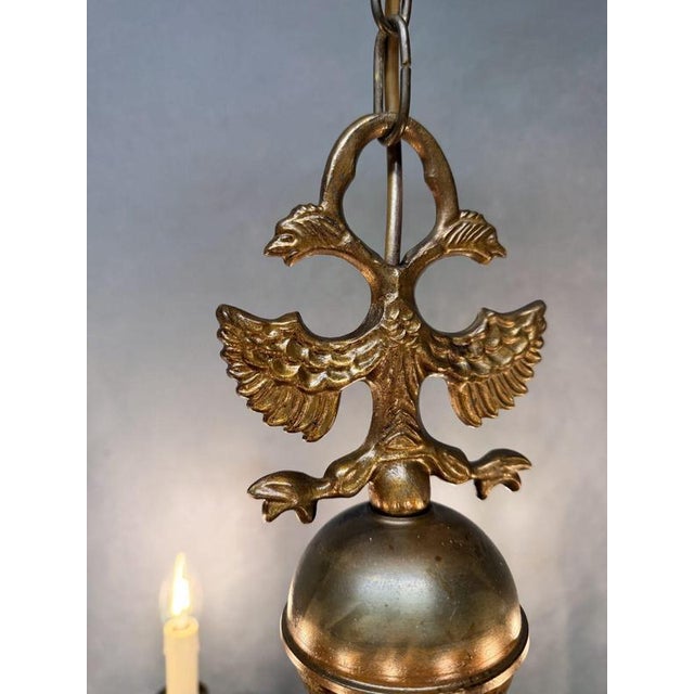 Antique Flemish 8-Branch Chandelier For Sale - Image 3 of 8