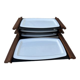 MCM Cutco Appetizer Trays a Set of 3 For Sale