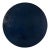 Large Round Navy Blue Abstract Oil Painting, 35 Inch Circular Textured Wall Art, Modern Dark Blue Minimalist Impasto Decor for Living Room For Sale