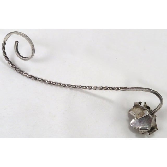 Vintage Retro Arts & Crafts Hand Made Sterling Silver Candle Snuffer For Sale - Image 4 of 13
