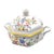 Italian Hand-Painted Porcelain Soup Tureen Set, Octagonal Floral, 16" For Sale - Image 4 of 18