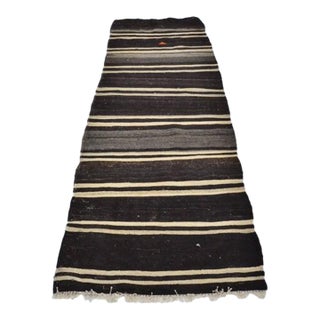 Vintage Natural Vintage Kilim Runner For Sale
