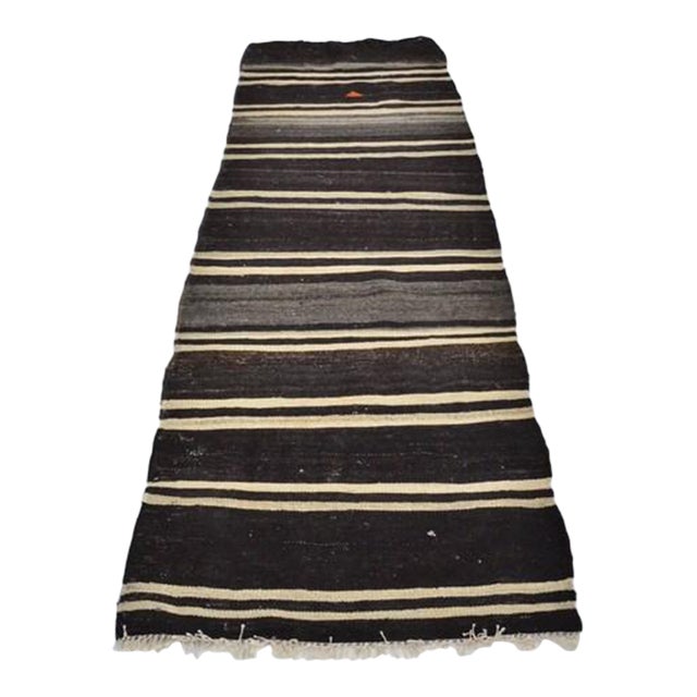 Vintage Natural Vintage Kilim Runner For Sale
