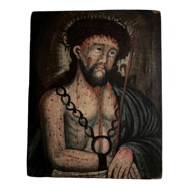 Ecce Homo, 1500s, Oil on Canvas. For Sale