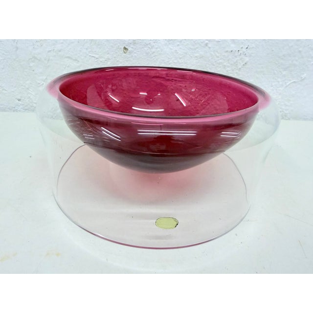 One used bowl or vase from the 1960s, designed by Tapio Wirkkala for Rosenthal, 1961 Glass Good used condition. Minor...