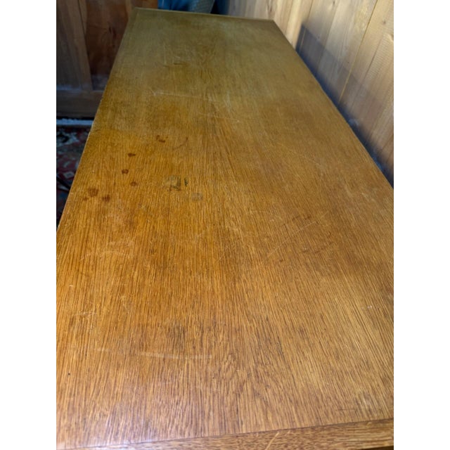 Vintage Oak Chest of Drawers with Splayed Legs, 1950s For Sale - Image 6 of 9