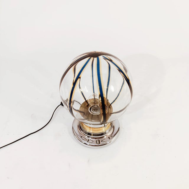 Mid-Century Modern Italian Table Lamp by Toni Zuccheri, 1970s For Sale - Image 3 of 11