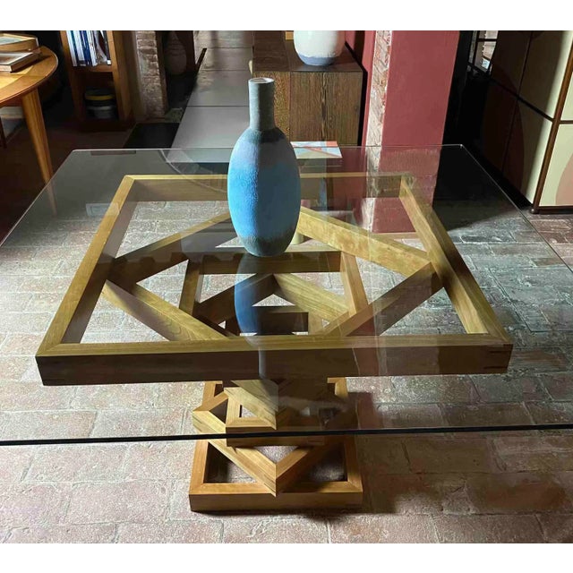 Wood Corinto Table by Ferdinando Meccani for Meccani Arredamenti, 1978 For Sale - Image 7 of 12