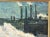 Original Signed Industrial Cityscape Painting on Board C1976 For Sale - Image 4 of 12