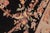 Shabby Chic Art Nouveau 1990's Floral Pak-Persian Black/Taupe Wool Rug - 6'0'' X 9'0'' For Sale - Image 3 of 9