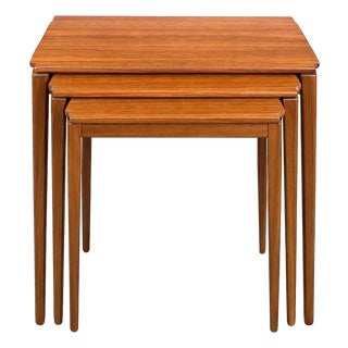 Mid-Century Teak Nesting Tables from Richard Hornby, 1960s, Set of 3 For Sale