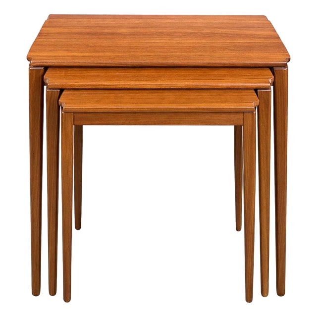 Mid-Century Teak Nesting Tables from Richard Hornby, 1960s, Set of 3 For Sale