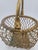 Indian Mid 20th Century Indian Brass Wirework Swing-Handle Basket For Sale - Image 3 of 12