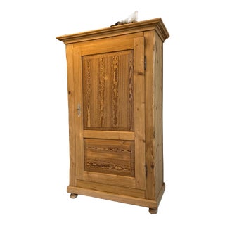 Antique Biedermeier Farmhouse Cabinet in Wood For Sale