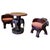 Elephant Chairs and Table, 1960s, Set of 3 For Sale - Image 3 of 15