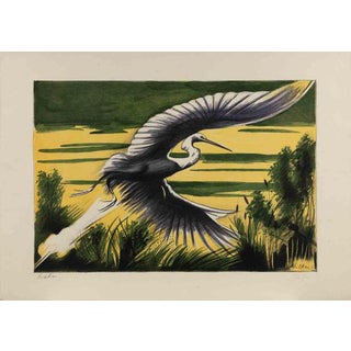 Gregorio Sciltian, Heron, 1968, Lithograph For Sale