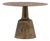 Brass Finish Industrial Modern Round Dining Table For Sale