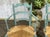 Blue Rustic Beechwood Armchairs with Straw Seats, 1930s, Set of 2 For Sale - Image 8 of 17