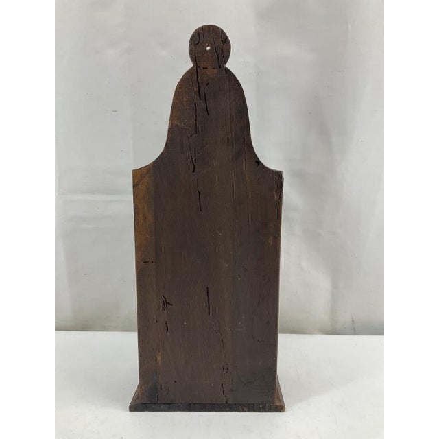 Antique French Walnut Fariniere | Hand-Carved Flour Box, Provencal Dough Bin For Sale - Image 6 of 7
