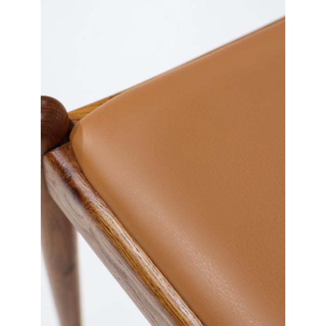 W1 Chair in Oak and Leather by Hans J. Wegner for C.M. Madsen, 1950s For Sale - Image 12 of 13