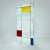 Square Art Wall Mirror in the style of Mondrian from Rimadesio, 1980s For Sale - Image 8 of 8