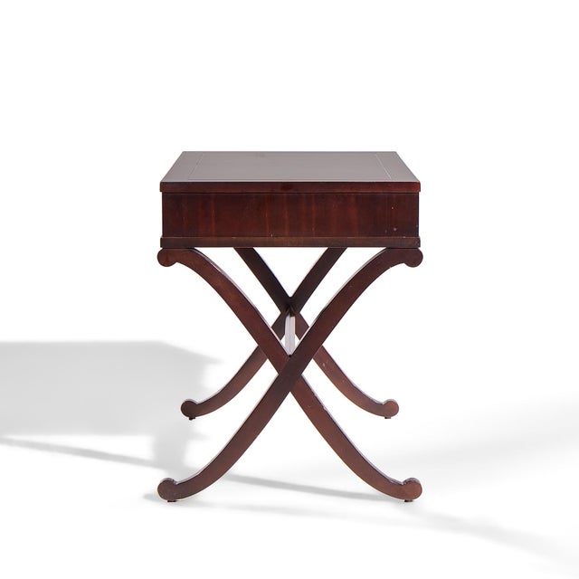 Baker Furniture Company Barbara Barry for Baker Mahogany Side Table For Sale - Image 4 of 9