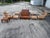 Contemporary 1990s Vintage Brown Jordan "Mission Teak" Deep Seating Patio Set With Blue Cushions - 10 Pieces For Sale - Image 3 of 11