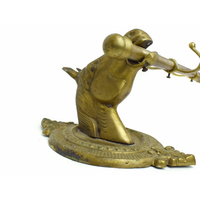 Early 20th Century Solid Brass Horse Head Wall Mounted Equestrian Coat Rack or Towel Rail - 5 Double Hooks For Sale - Image 9 of 14
