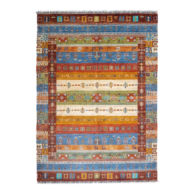 Contemporary Gabbeh Rug 5'9'' X 8'0" For Sale