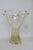 Mid Century Modern Organic Yellow Art Glass Ruffled Rim Handkerchief Vase 4768b For Sale - Image 14 of 15