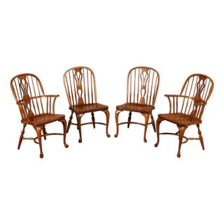 Nichols & Stone Set Of Four Windsor Dining Chairs For Sale