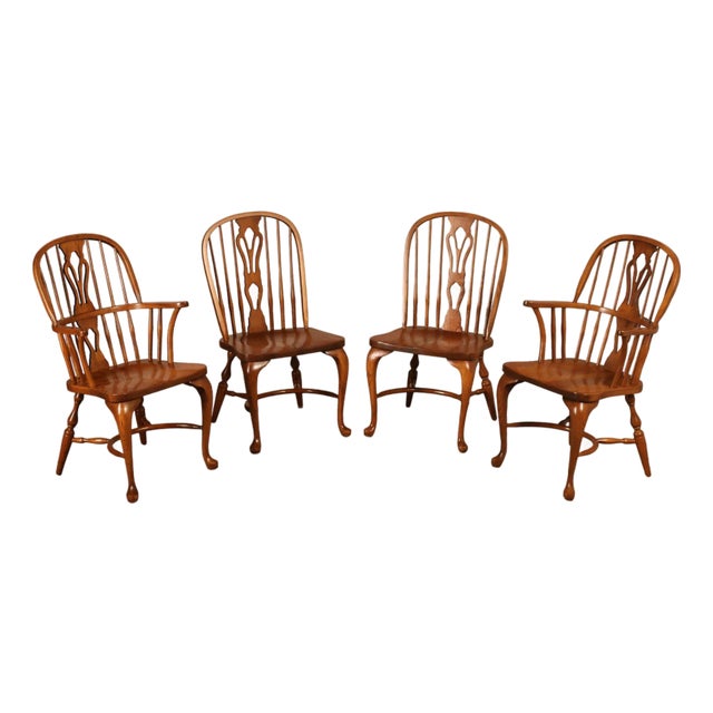 Nichols & Stone Set Of Four Windsor Dining Chairs For Sale
