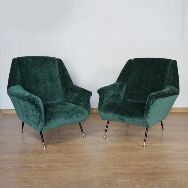 Mid-Century Italian Lounge Chairs, 1950s, Set of 2 For Sale - Image 9 of 9