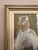 1961 Mid-Century Modern 'The Window Seat' Vintage Original Swedish Expressive Figurative Portrait Oil Painting, Framed For Sale - Image 6 of 12