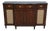 Vintage Cabinet Made Regency Marble Top Credenza For Sale