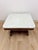 This handsome antique mahogany marble top coffee table is a beautifully crafted and classically considered living room...