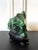 Green Early 20th Century Natural Malachite Rock on Display Stand as a Scholar Stone For Sale - Image 8 of 12
