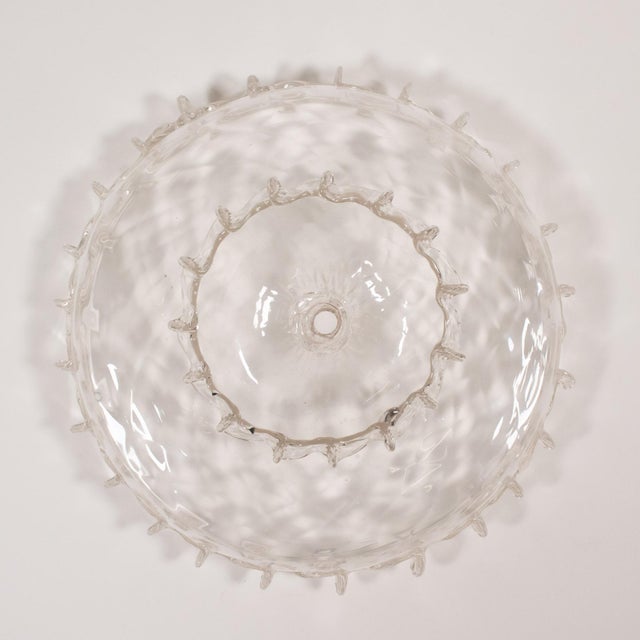 Transparent Vintage Baroque Style Quilted Cristallo Murano Chandelier For Sale - Image 8 of 12