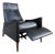 Mid-Century Modern Black Reclining Lounge Chair With Pull-Out Footrest by Mel Smilow, Circa 1950s–1960s For Sale
