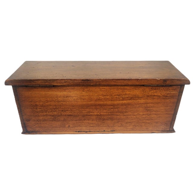 English 19th C Mahogany & Reverse Painted Glass 3 Jar Desk Inkwell For Sale In New York - Image 6 of 16
