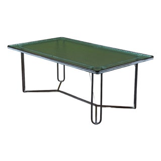 Walter Lamb Rectangular Bronze Patio Dining Table for Brown Jordan For Sale